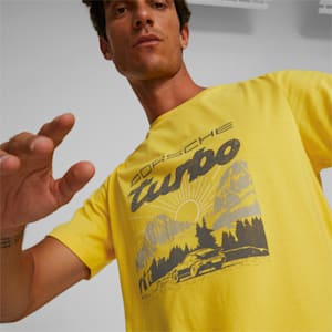 メンズ ポルシェレガシー グラフィック Tシャツ 2, Lemon Chrome