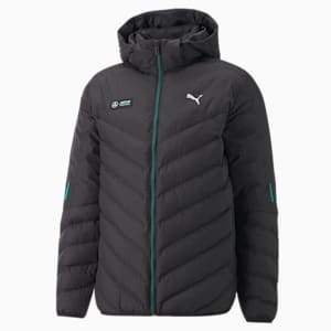 Mercedes AMG Petronas F1 MT7 EcoLite Men's Regular Fit Down Jacket, Puma Black, extralarge-IND