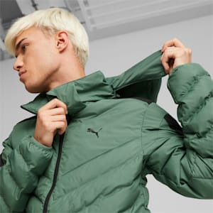 Mercedes AMG Petronas F1 MT7 EcoLite Men's Regular Fit Down Jacket, Deep Forest, extralarge-IND