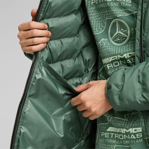 Mercedes AMG Petronas F1 MT7 EcoLite Men's Regular Fit Down Jacket, Deep Forest, extralarge-IND