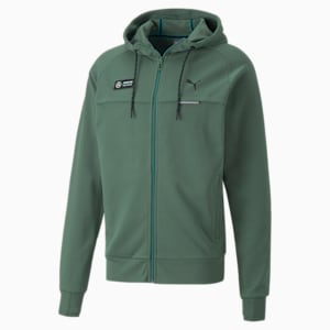 Mercedes AMG Petronas F1 Men's Hooded Sweat Jacket, Deep Forest