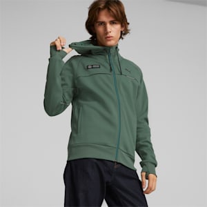 Mercedes AMG Petronas F1 Men's Hooded Sweat Jacket, Deep Forest