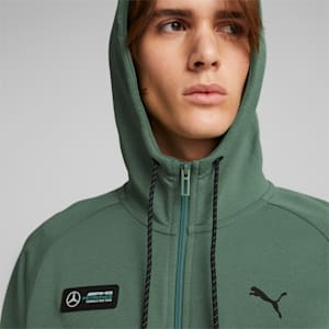 Mercedes AMG Petronas F1 Men's Hooded Sweat Jacket, Deep Forest