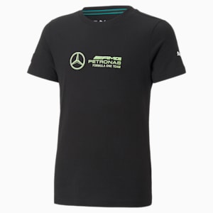 Mercedes AMG Petronas Motorsport F1 Logo Youth Regular Fit T-Shirt, Puma Black, extralarge-IND