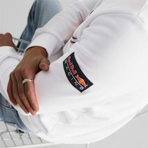 Sudadera con capucha con logo Red Bull Racing Dynamic Bull para hombre, Puma White