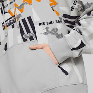 Red Bull Racing Men's Printed Hoodie, High Rise