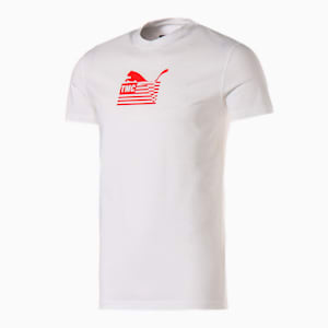 PUMA x TMC Hussle Men's Tee, Puma White-High Risk Red