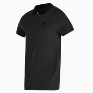 One8 Men's Jaquard Slim Fit Polo, Puma Black, extralarge-IND