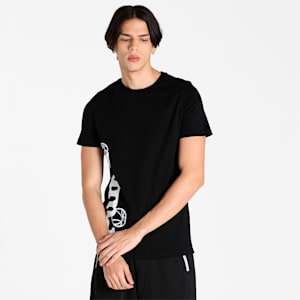 4th Quarter Short Sleeves Slim Fit Men's T-Shirt, Puma Black