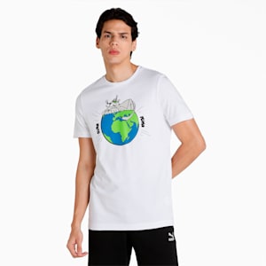 PUMA Graphic Sustainability Slim Fit Men's T-Shirt, Puma White-2