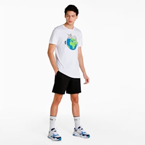 PUMA Graphic Sustainability Slim Fit Men's T-Shirt, Puma White-2
