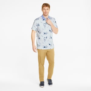 Mattr Lowlands Golf Polo Men, Bright White-Lavendar Pop