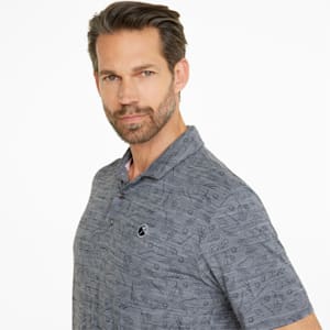 PUMA x ARNOLD PALMER CLOUDSPUN King Golf Polo Men, Navy Blazer Heather