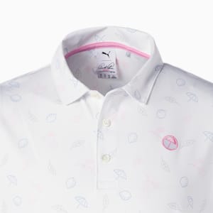 メンズ ゴルフ PUMA x ARNOLD PALMER チャレンジャー ポロシャツ, Bright White-Lavendar Pop