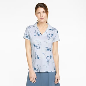 Mattr Lowlands Golf Polo Shirt Women, Bright White-Navy Blazer
