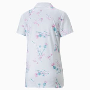 Mattr Lowlands Golf Polo Shirt Women, Bright White-Mauve Pop