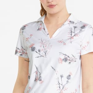 Mattr Lowlands Golf Polo Shirt Women, Bright White-Carnation Pink