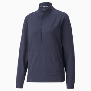 CLOUDSPUN Rockaway Half-Zip Golf Sweatshirt Women, Navy Blazer, extralarge-GBR