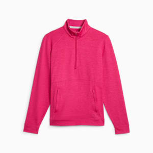 CLOUDSPUN Rockaway Half-Zip Golf Sweatshirt Women, Pinktastic Heather, extralarge-GBR