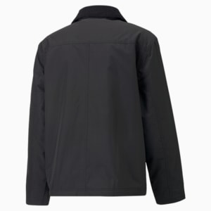 Downtown Men's Regular Fit Padded Coach Jacket, Puma Black, extralarge-IND