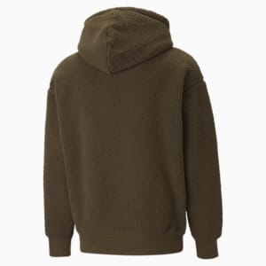 Chandail à capuchon Classics en sherpa, hommes, Deep Olive
