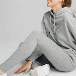 Leggings clásicos con cintura alta para mujer, Light Gray Heather