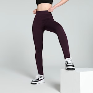 Classics Women's High Waist Leggings, Midnight Plum, extralarge-IND