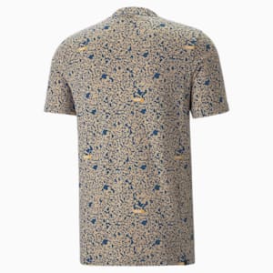 Brand Love AOP Men's Regular Fit T-Shirt, Lake Blue-AOP, extralarge-IND
