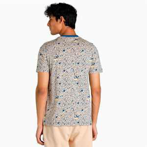 Brand Love AOP Men's Regular Fit T-Shirt, Lake Blue-AOP, extralarge-IND