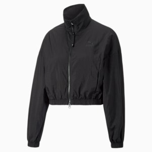 Dare To Woven Track Jacket Women, Puma Black, extralarge-IND