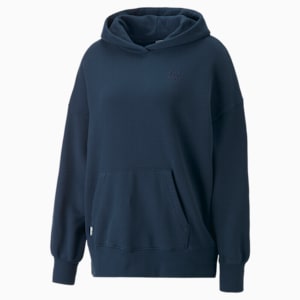 Infuse Women's Oversized Hoodie, Marine Blue, extralarge-IND