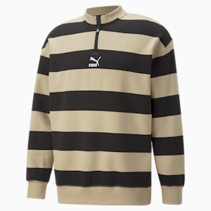 SWxP Printed Men's Crew-Neck Sweatshirt, Light Sand-AOP