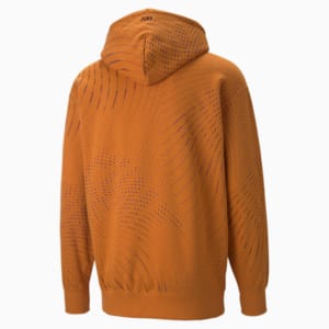 Sportswear by PUMA Men's Printed Hoodie, Orange Brick-AOP