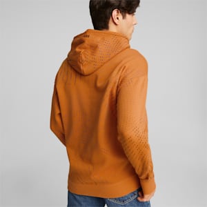 Sportswear by PUMA Men's Printed Hoodie, Orange Brick-AOP