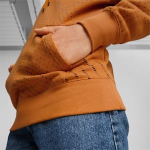 SWxP Printed Men's Hoodie, Orange Brick-AOP