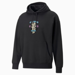 Chandail à capuchon Downtown à motifs, hommes, Puma Black