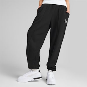 Classics Women's Relaxed Fit Sweat Pants, Puma Black, extralarge-IND