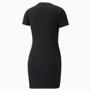 Classics Ribbed T-Shirt Dress Women, Puma Black