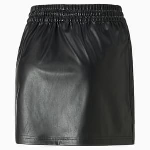 T7 Synthetic Mini Skirt Women, Puma Black, extralarge-GBR