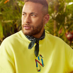 Neymar Jr Crew Neck Men's Sweatshirt, Limelight