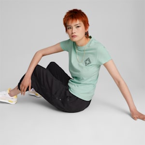 Sportswear by PUMA Women's Graphic Tee, Mist Green