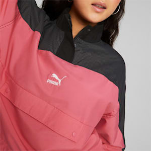 Sportswear by PUMA Half Zip Women's Woven Jacket, Sunset Pink