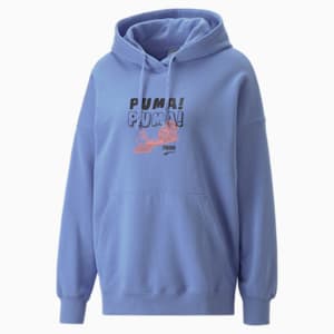 Downtown Graphic Women's Hoodie, Lavendar Pop