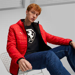 Scuderia Ferrari Style Men's Reversible Jacket, Puma Black