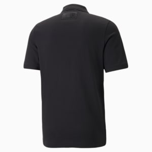 Scuderia Ferrari Style Jacquard Men's Polo Shirt, Puma Black