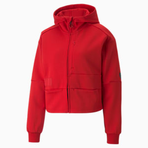 Ferrari Style Women's Sweat Jacket, Rosso Corsa, extralarge-IND