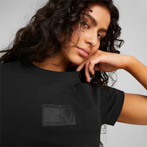 Ferrari Style Women's T-Shirt, Puma Black, extralarge-IND