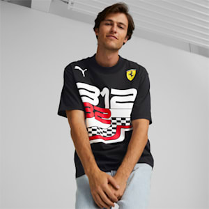 メンズ フェラーリ レース ステートメント Tシャツ, Puma Black