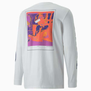 Uptown Relaxed Long Sleeve Top, Puma White