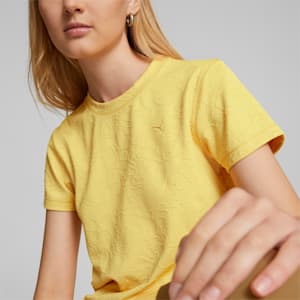 Camiseta manga corta INLAND Tech para mujer, Mustard Seed